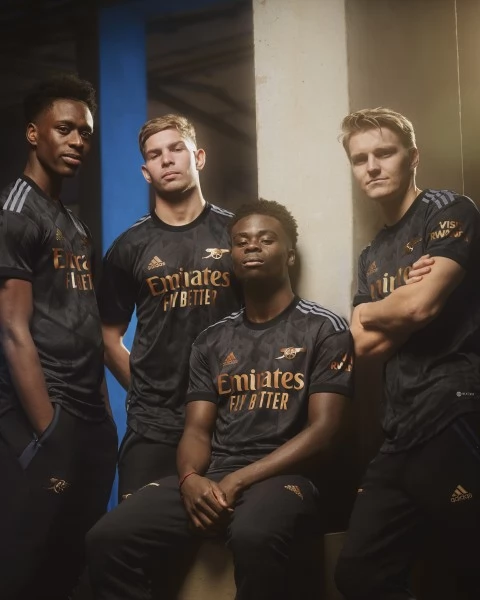 Maillot de Foot Arsenal Xhaka 34 Tenue Extérieur 2022/23